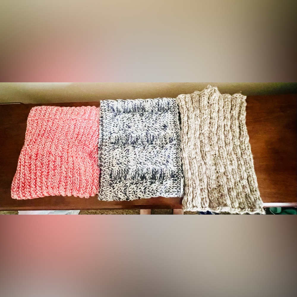 Cowl Infinity scarfs 3